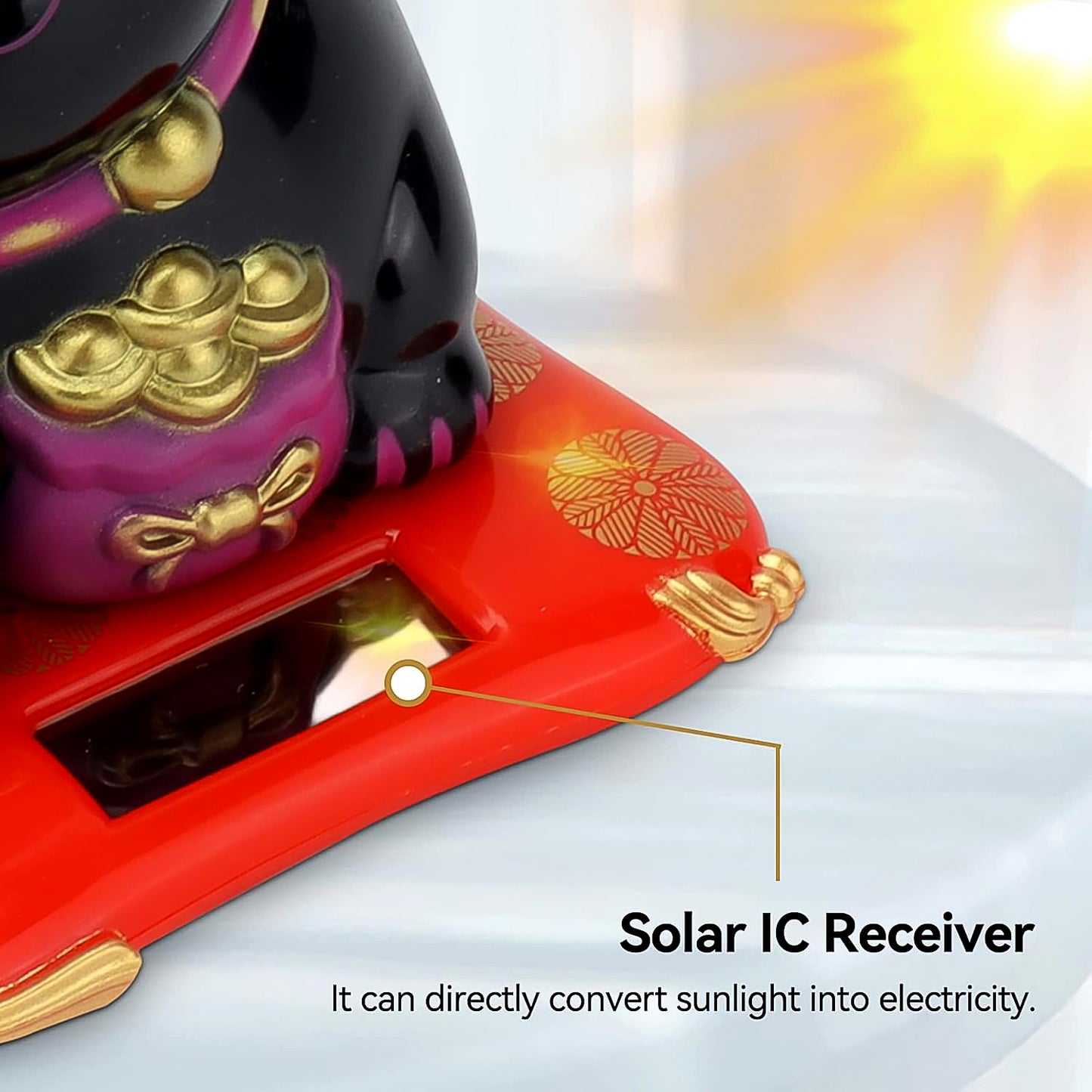 Solar Powered Happy Cat