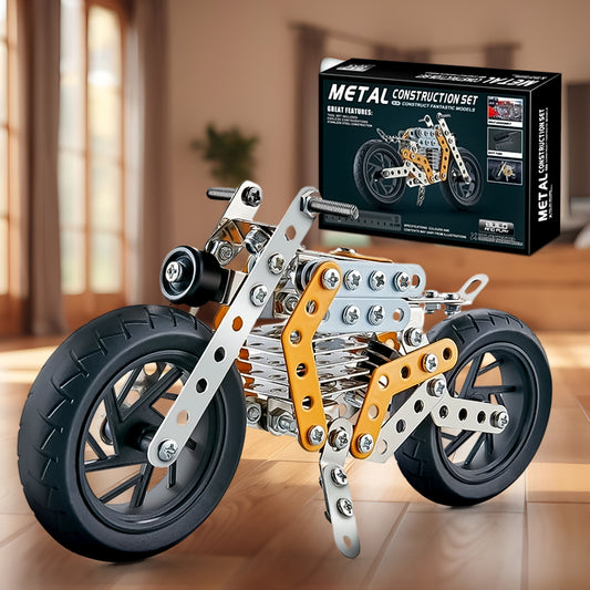 Metal Bike Creative Mechanical Construction Engineering Kit - Primesmart