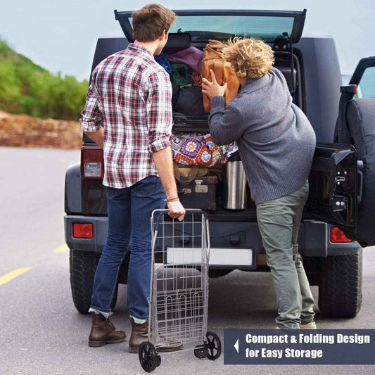 Foldable Shopping Trolley With Wheels