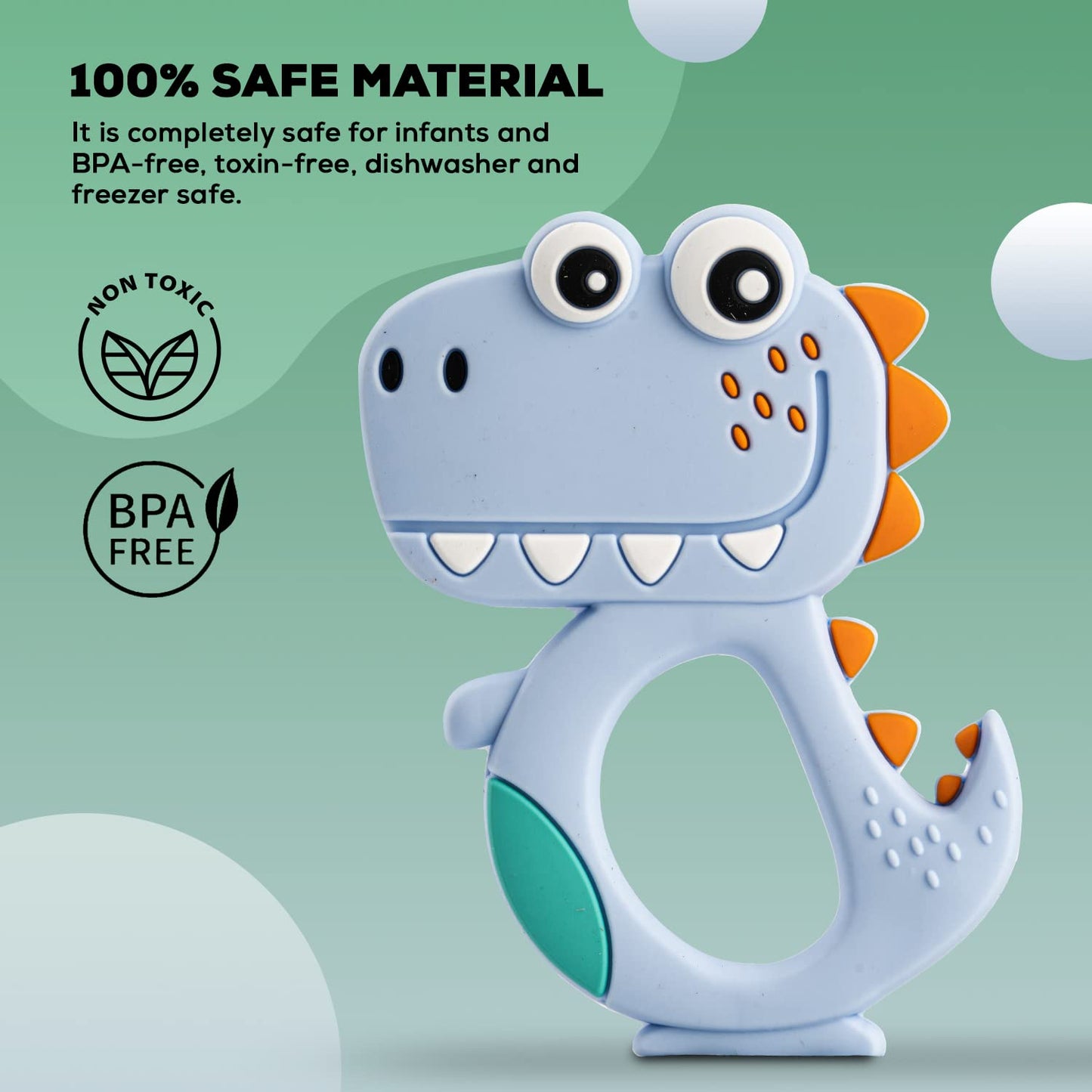 Silicone Dinosaur Teether