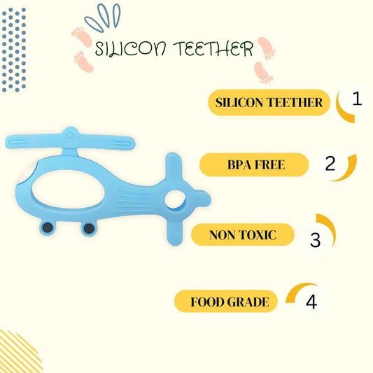 Baby Silicone Helicopter Shape Teether – Perfect Baby Teething Toy