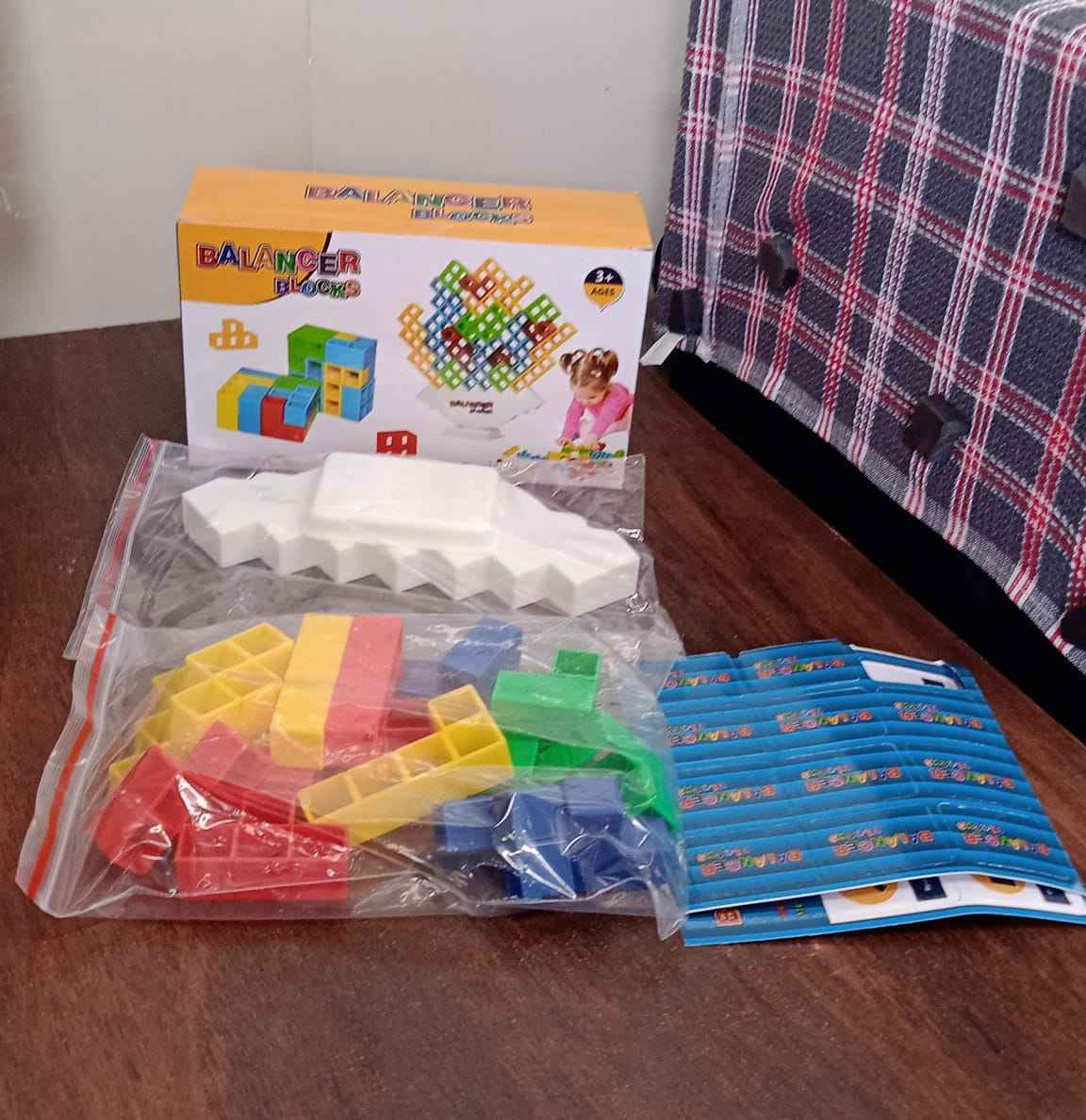3d Tower Game Tower Balance Game Tower Stacking Game Adult Kid Tower Stacking Blocks Balance Game Blocks Building Toys For Kids Age 3+ Years (16 Pcs Set)