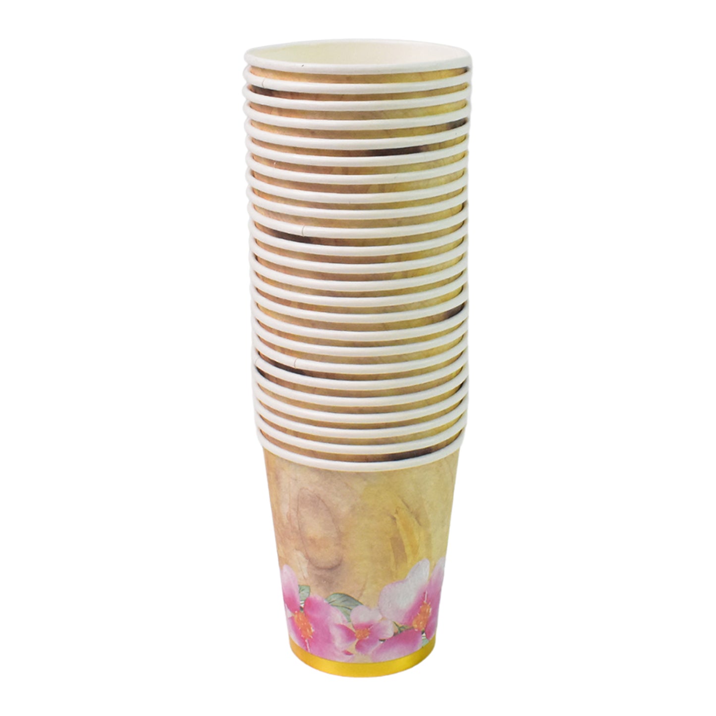 Disposable Paper Cups (24 Pcs Set Mix Color Design) - Primesmart
