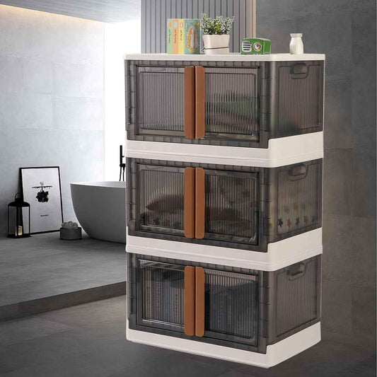 Plastic Folding Wardrobe Storage Organizer (3 Layer 1 Pc)