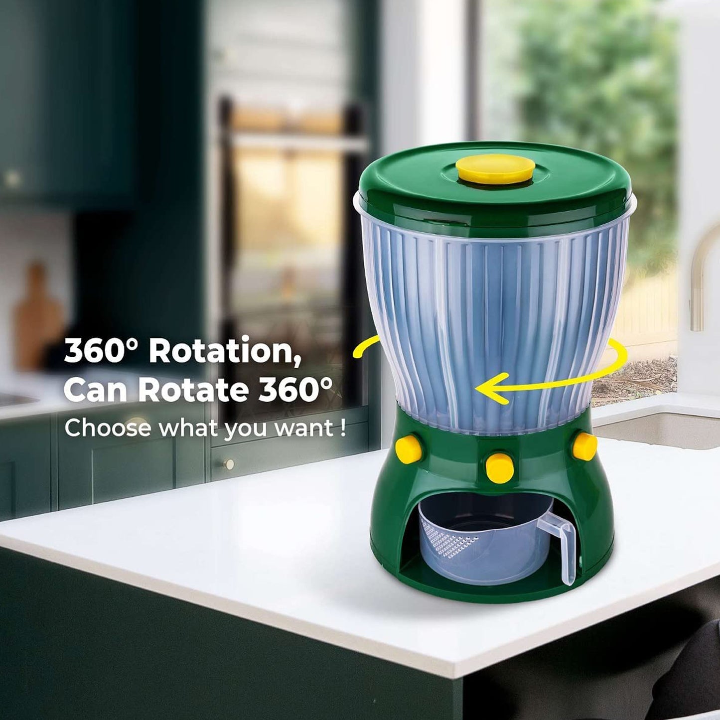 360 Degree Rotation Cereal Dispenser
