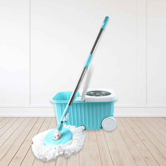 Apex Magic 360 Spin Mop Cleaning System With Stainless Steel Spinner