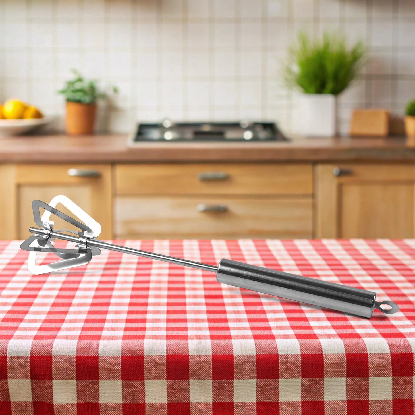 Hand Push Mixer Egg Whisk Stainless Steel Blender - Primesmart