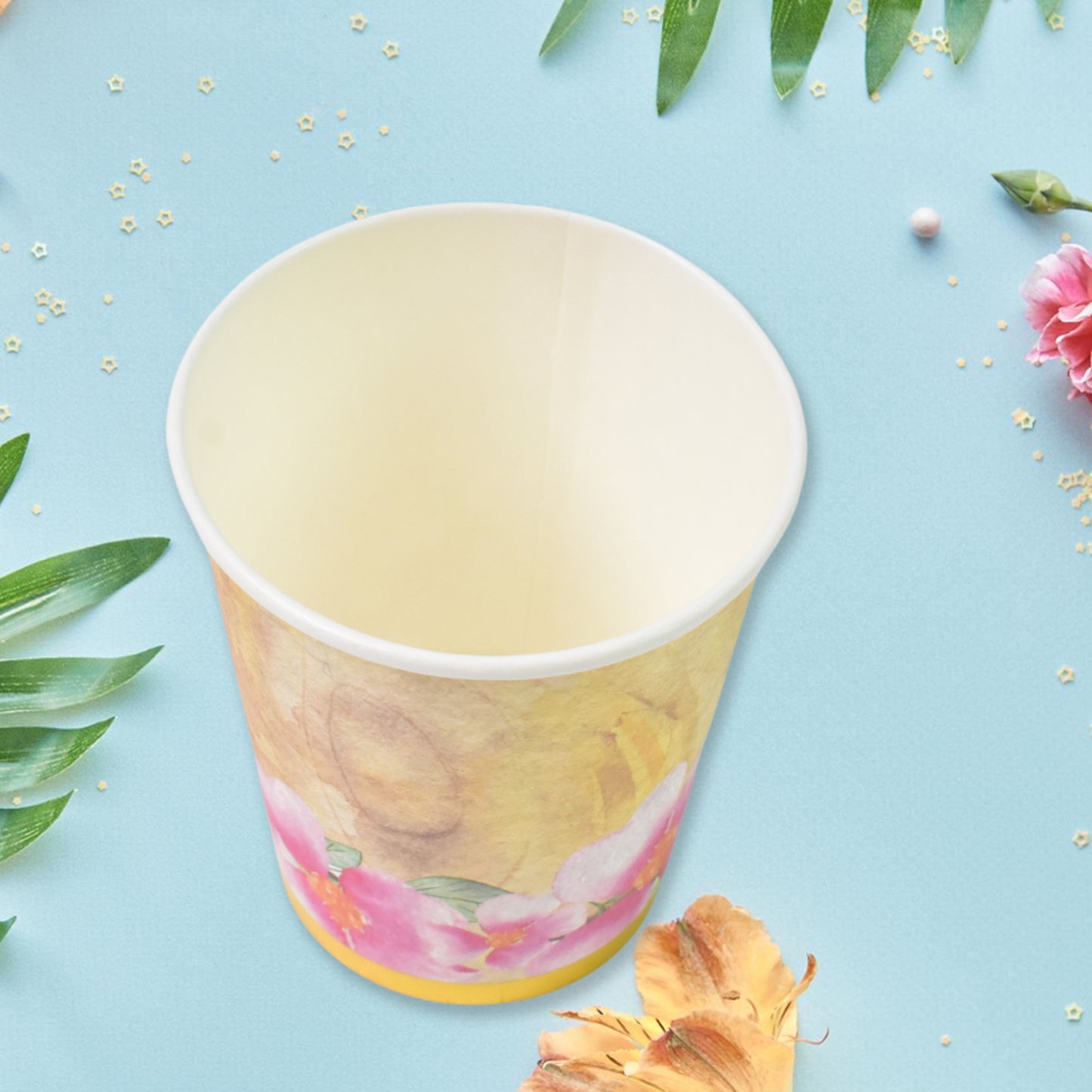 Disposable Paper Cups (24 Pcs Set Mix Color Design) - Primesmart