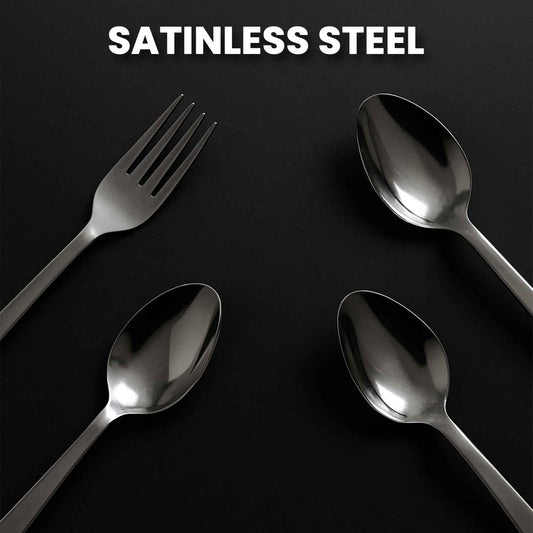 Stainless Steel Cutlery Set With Storage Stand