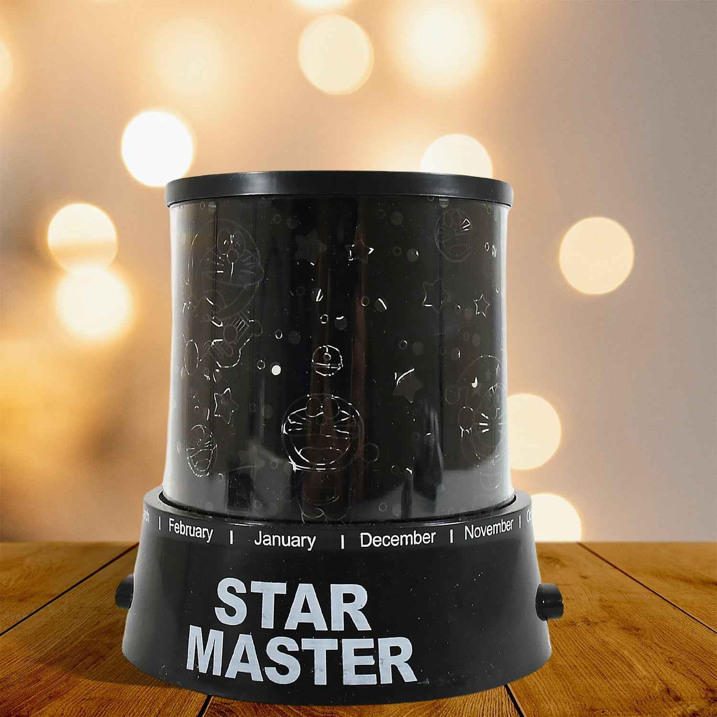 Led Projector Night Light Amazing Lamp 3 Battery Operated Lamps Rotation With The Music Function Master For Kids Bedroom Home Decoration Nightromantic Gift (Battery Not Included 1 Pc)