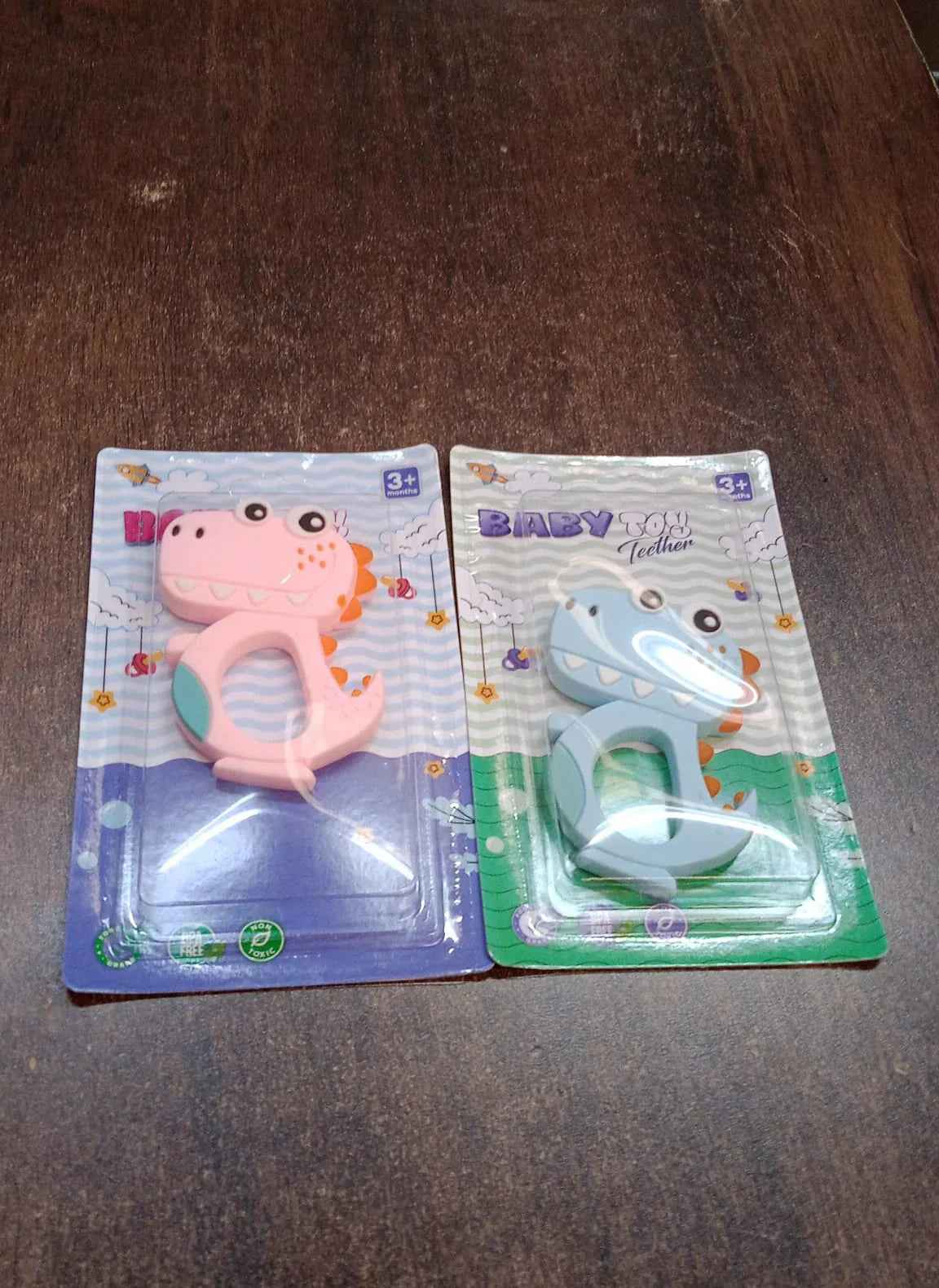 Baby Dinosaur Teether - Soft Silicone Teether for Infants