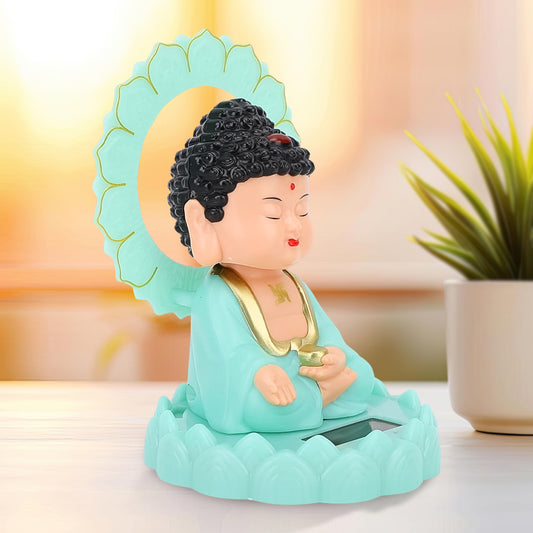 Solar Powered Moving Head Buddha Statue - Primesmart