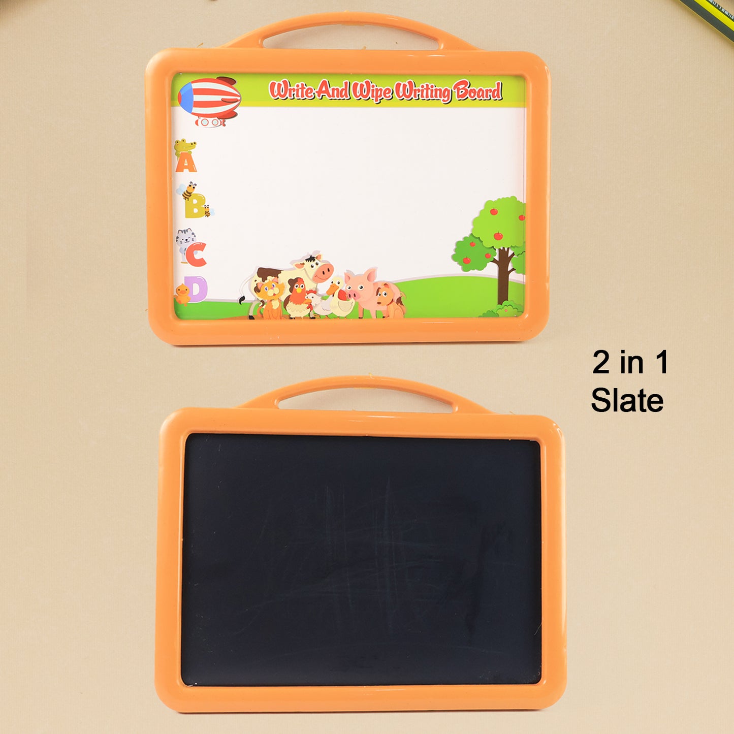 2-in-1 Double-sided Write And Wipe Educational Drawing Board - Primesmart