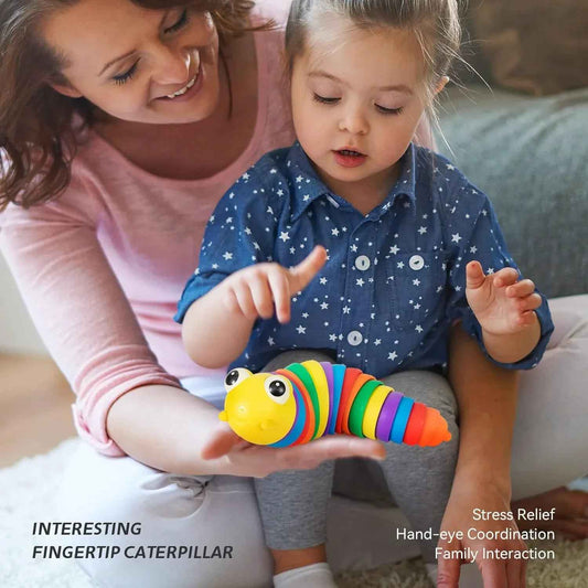 3d Plastic Slug Fidget Toy