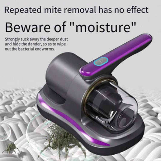 Powerful Suction Portable Handheld Vacuum Cleaner - Low Noise Vacuum Cleaner For Bed - Cordless Vacuum Cleaner For Car Seat Crevices Pillows Mattresses Sofas Wireless Anti Dust And Mite Cleaner