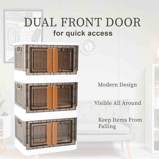 Plastic Folding Wardrobe Storage Organizer (1 Layer 1 Pc)