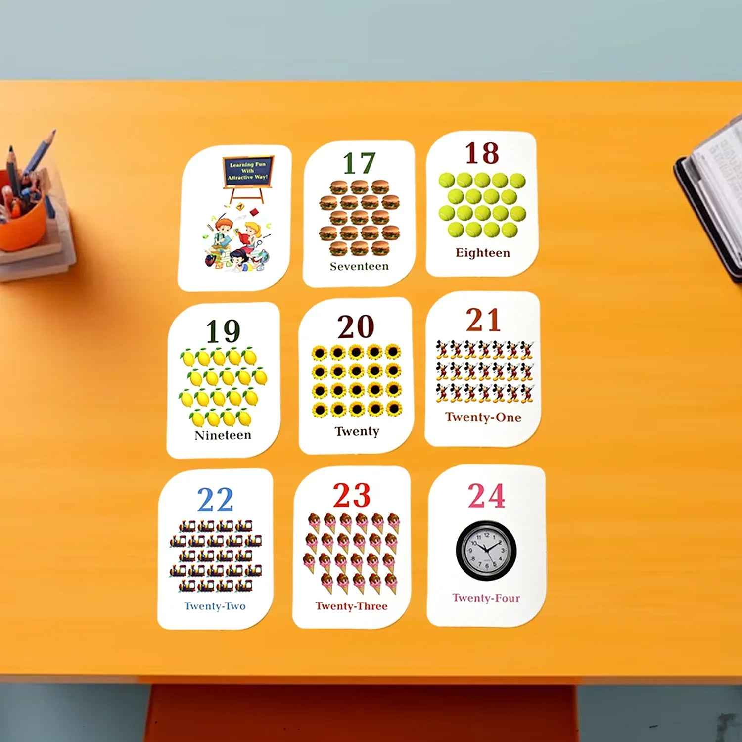 Kid Kraft Number Flashcards for Fun Learning Activities