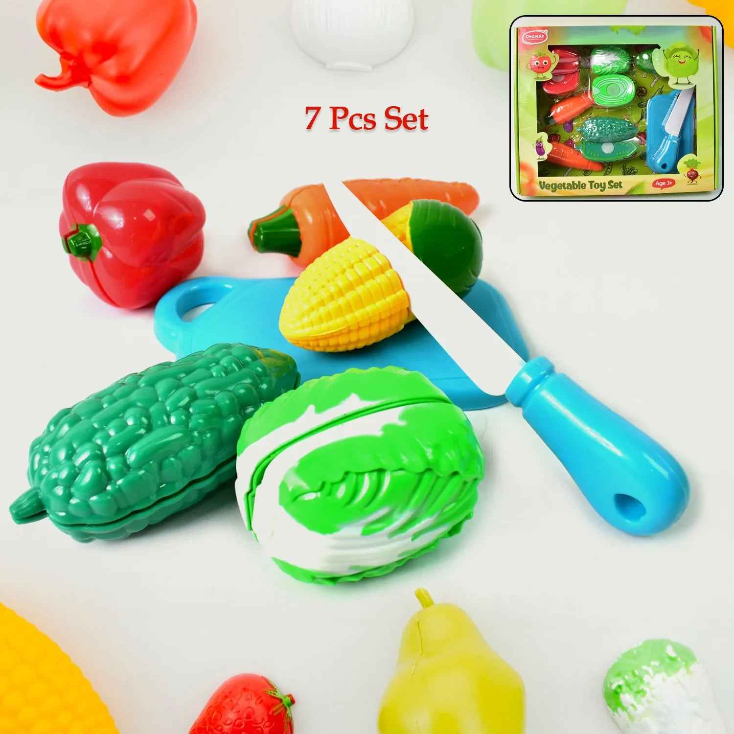 Sliceable Fruits and Vegetables Play Set - Engaging Role Play Toy for Kids