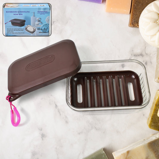 Bathroom Travel Plastic Soap Box With Lid