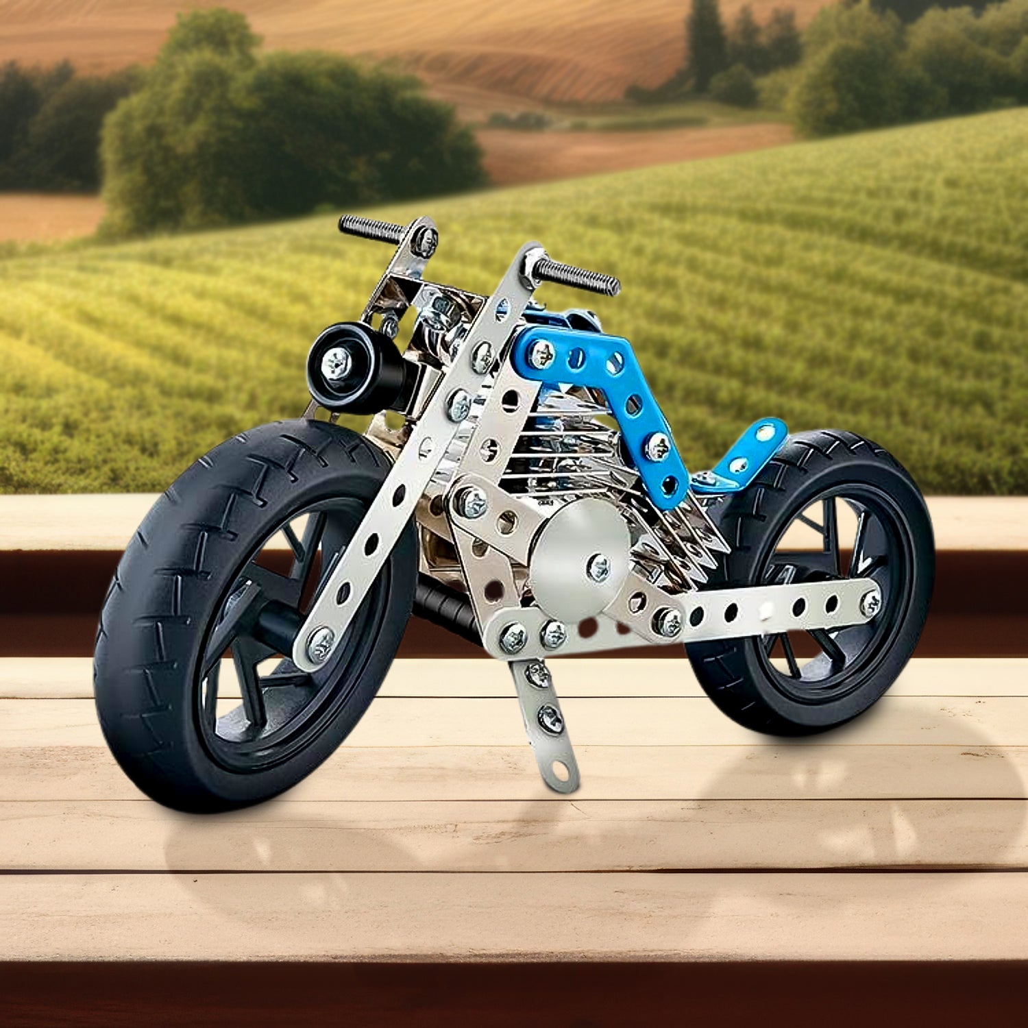 Metal Bike Creative Mechanical Construction Engineering Kit - Primesmart