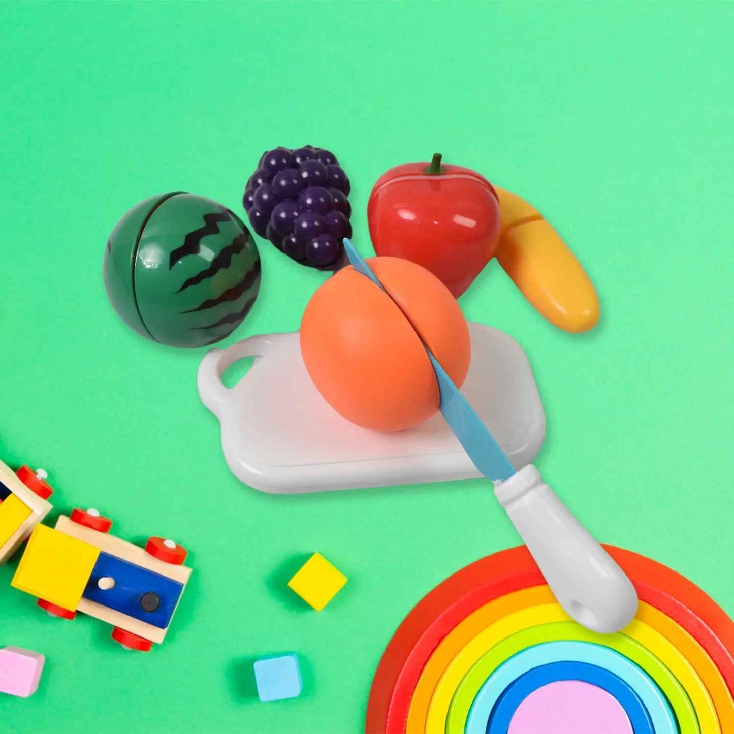 Sliceable Fruits Toy Set - Fun and Educational Cutting Play Set