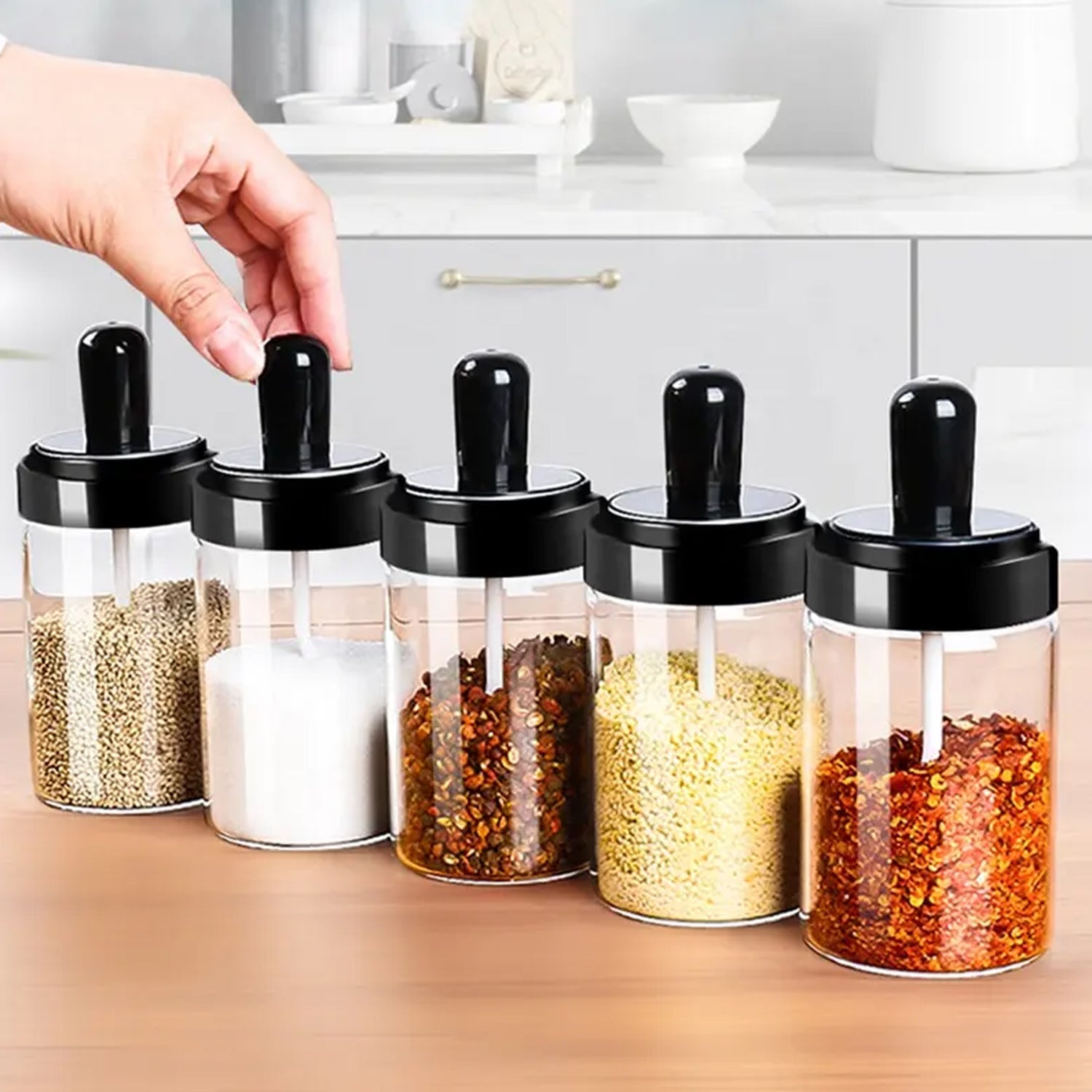 Spice Glass Jar Set - Primesmart