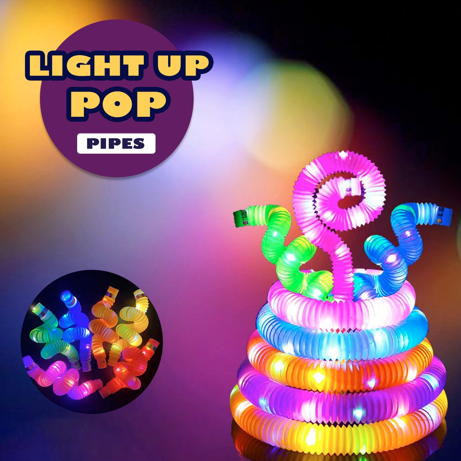 Mini Pop Tubes Colourful Tubes Sensory Toys - Primesmart