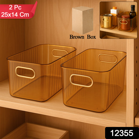 Premium Ribbed Transparent Organizer Box - Primesmart