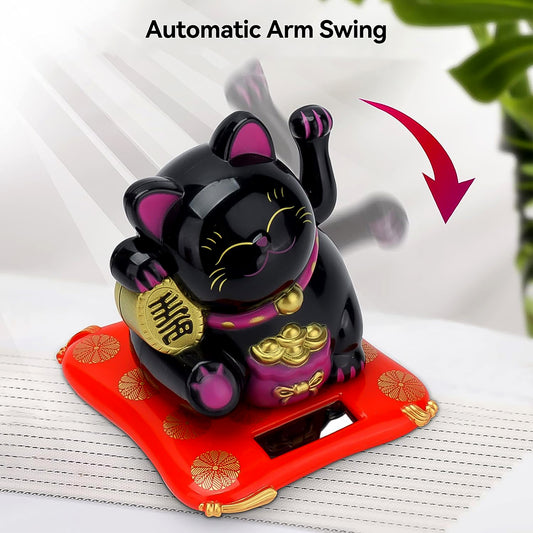 Solar Powered Happy Cat