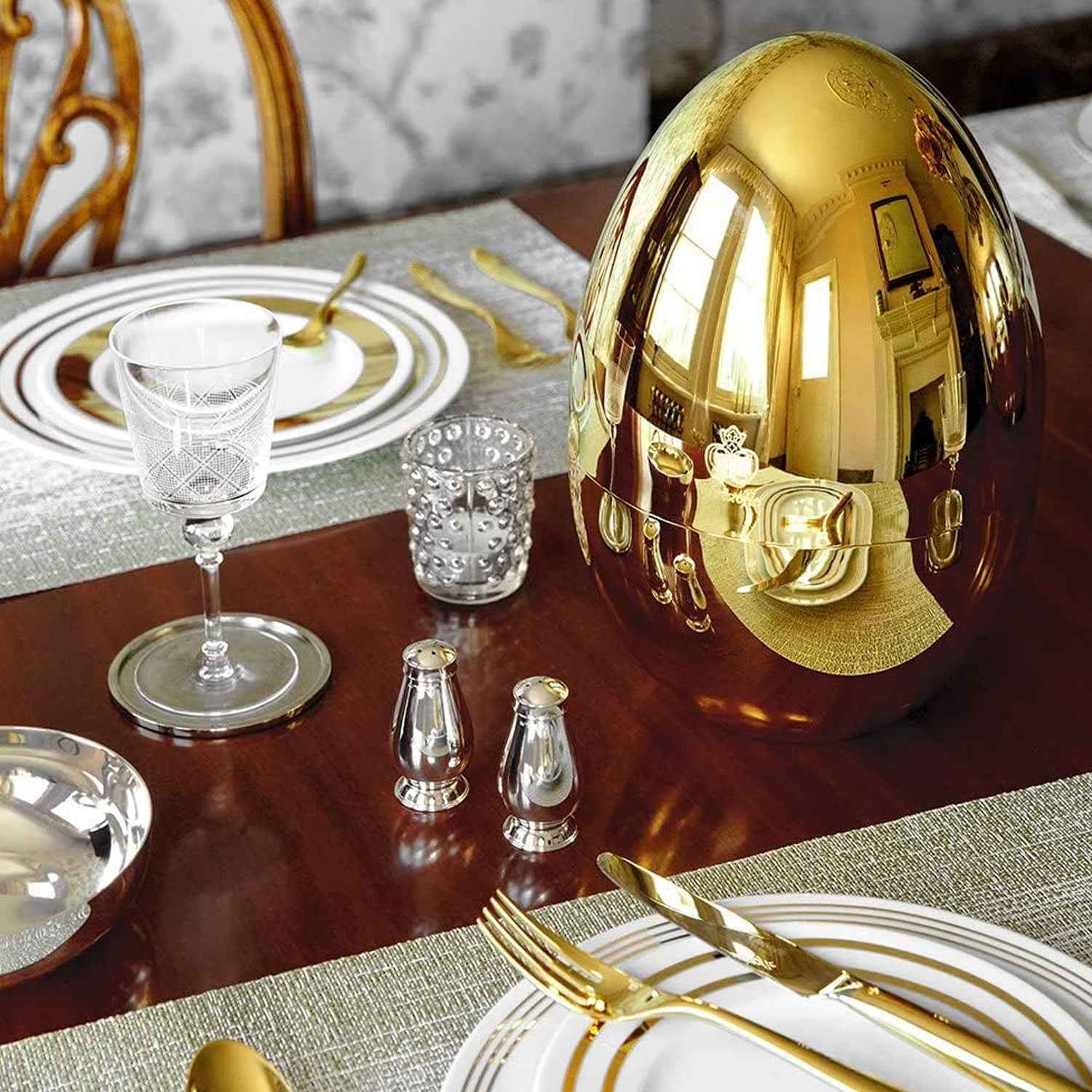 Egg-shaped Luxury Spoon Holder Set