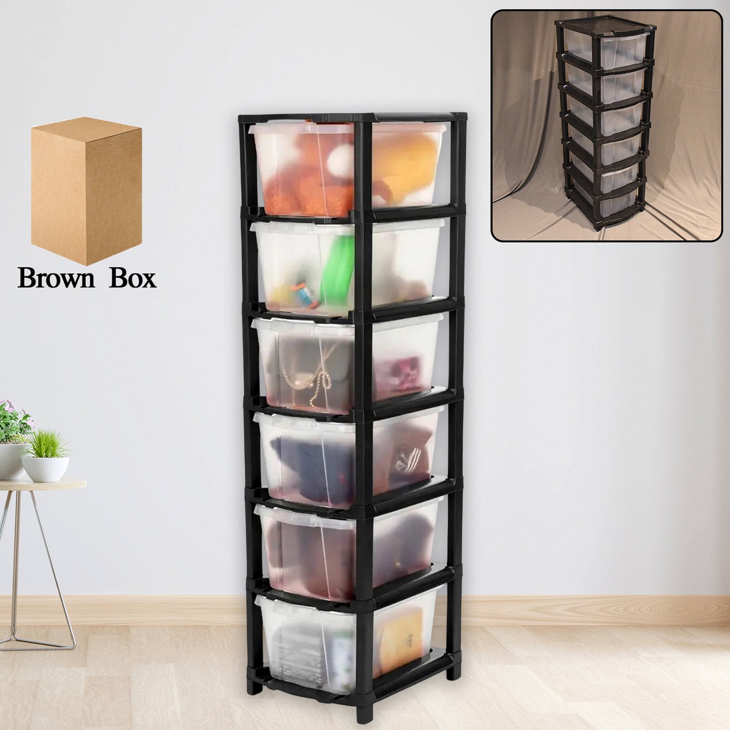 Modular Plastic Drawer Storage Organizer - Primesmart