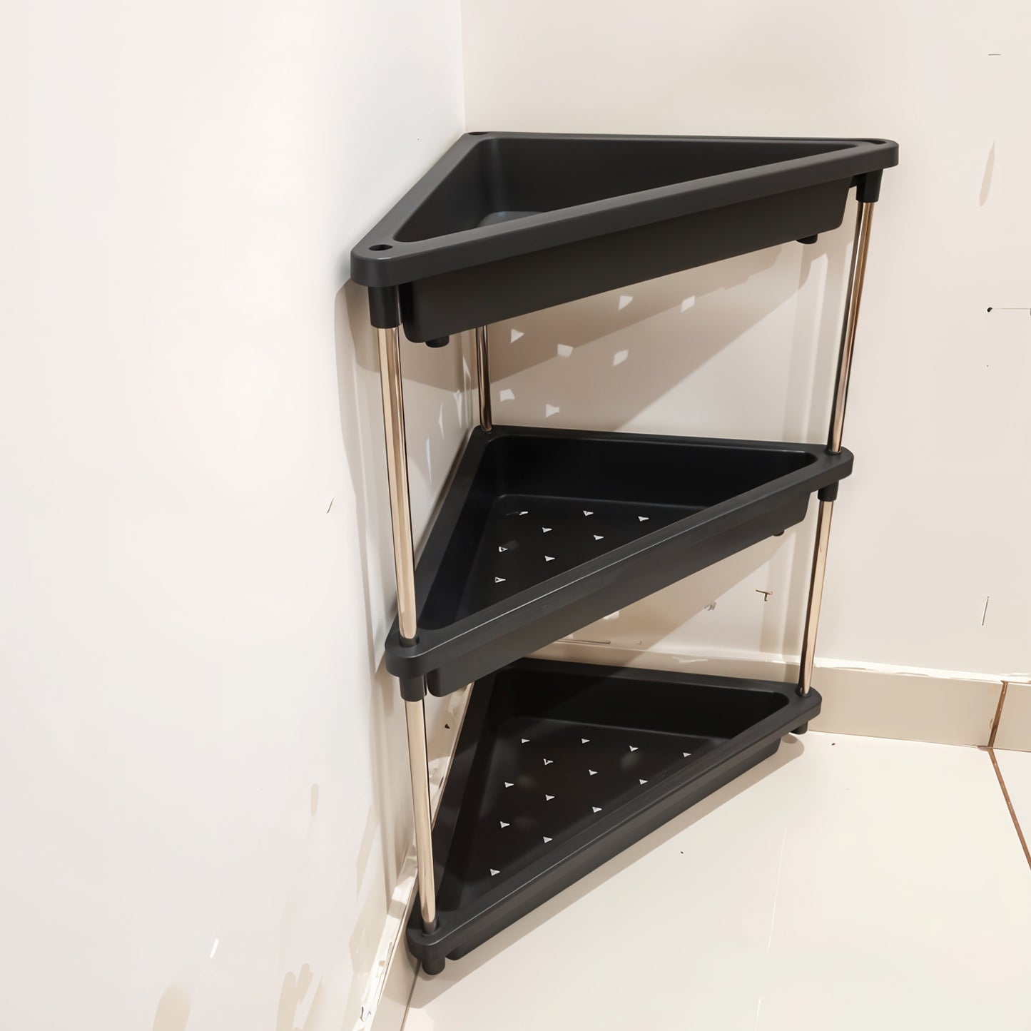 3-layer Multipurpose Corner Storage Rack - Primesmart