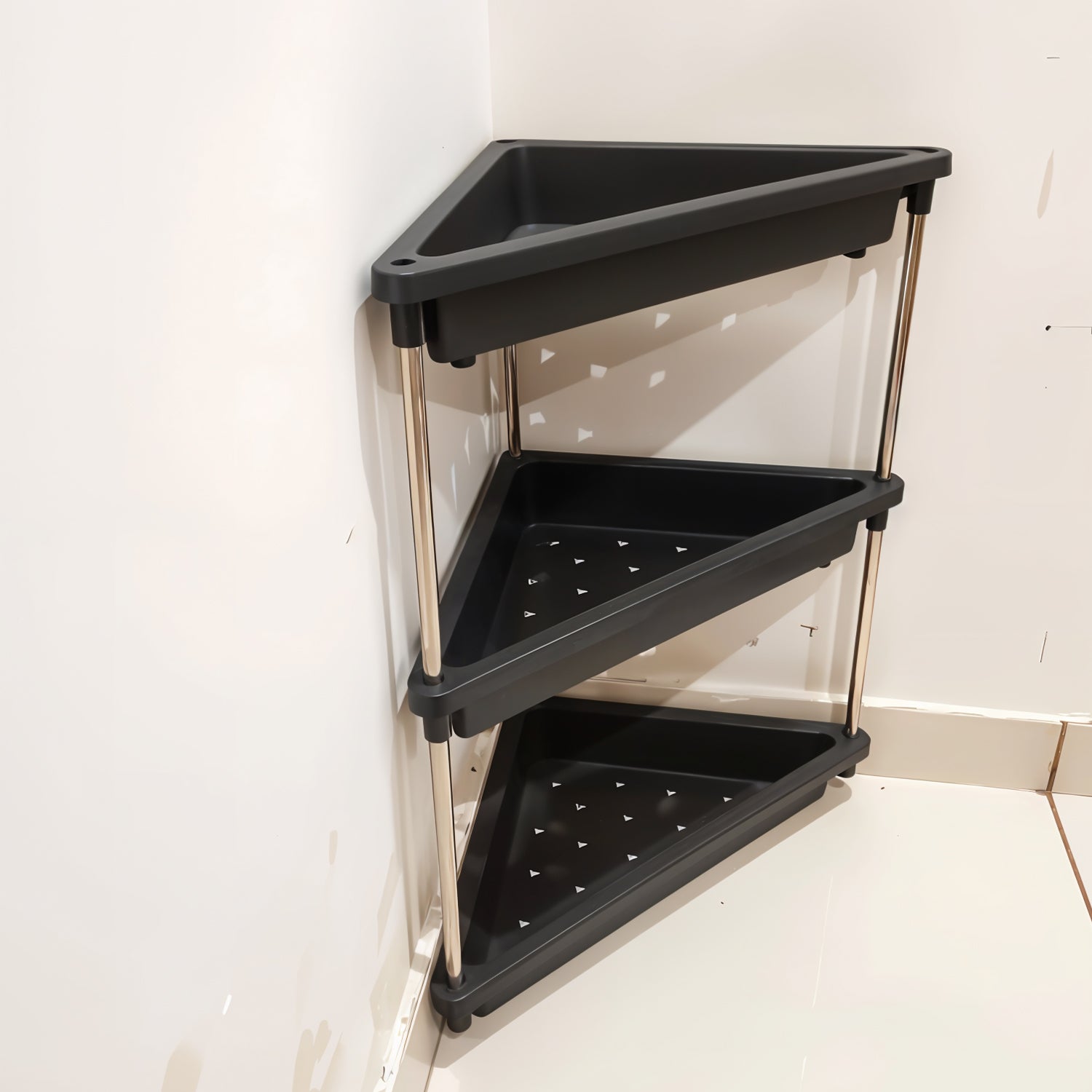 3-layer Multipurpose Corner Storage Rack - Primesmart