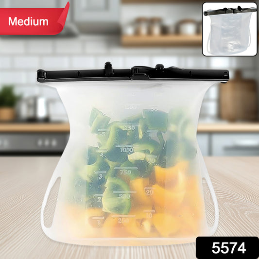 Reusable Silicone Storage Bag Set Leakproof Lock - Primesmart