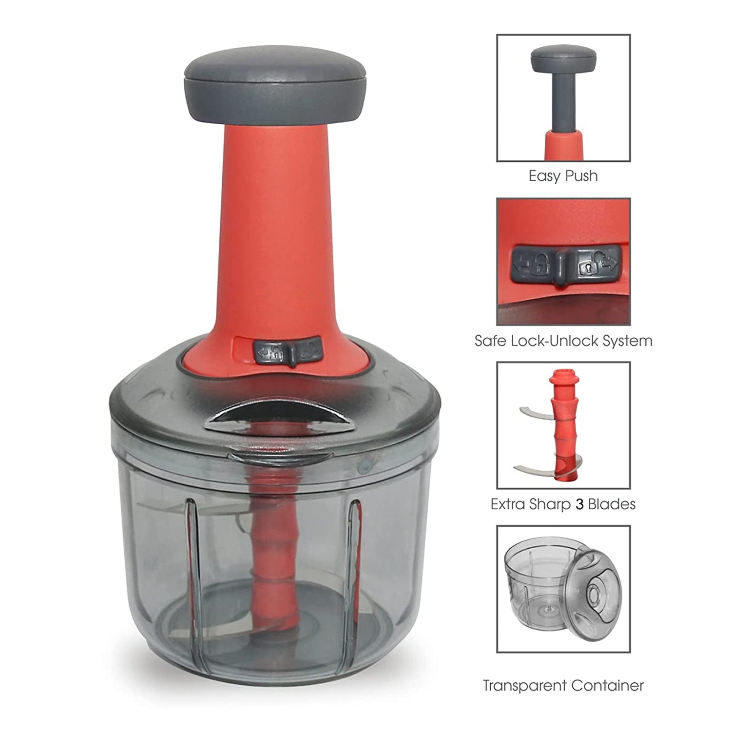 Matte Finish Manual Hand Press Chopper - Primesmart