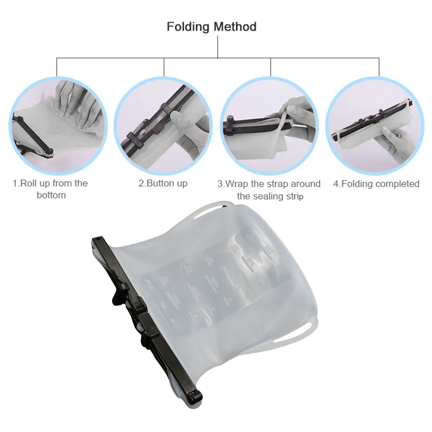 Reusable Silicone Food Storage Bag Set Leakproof - Primesmart