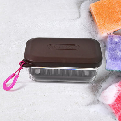 Bathroom Travel Plastic Soap Box With Lid