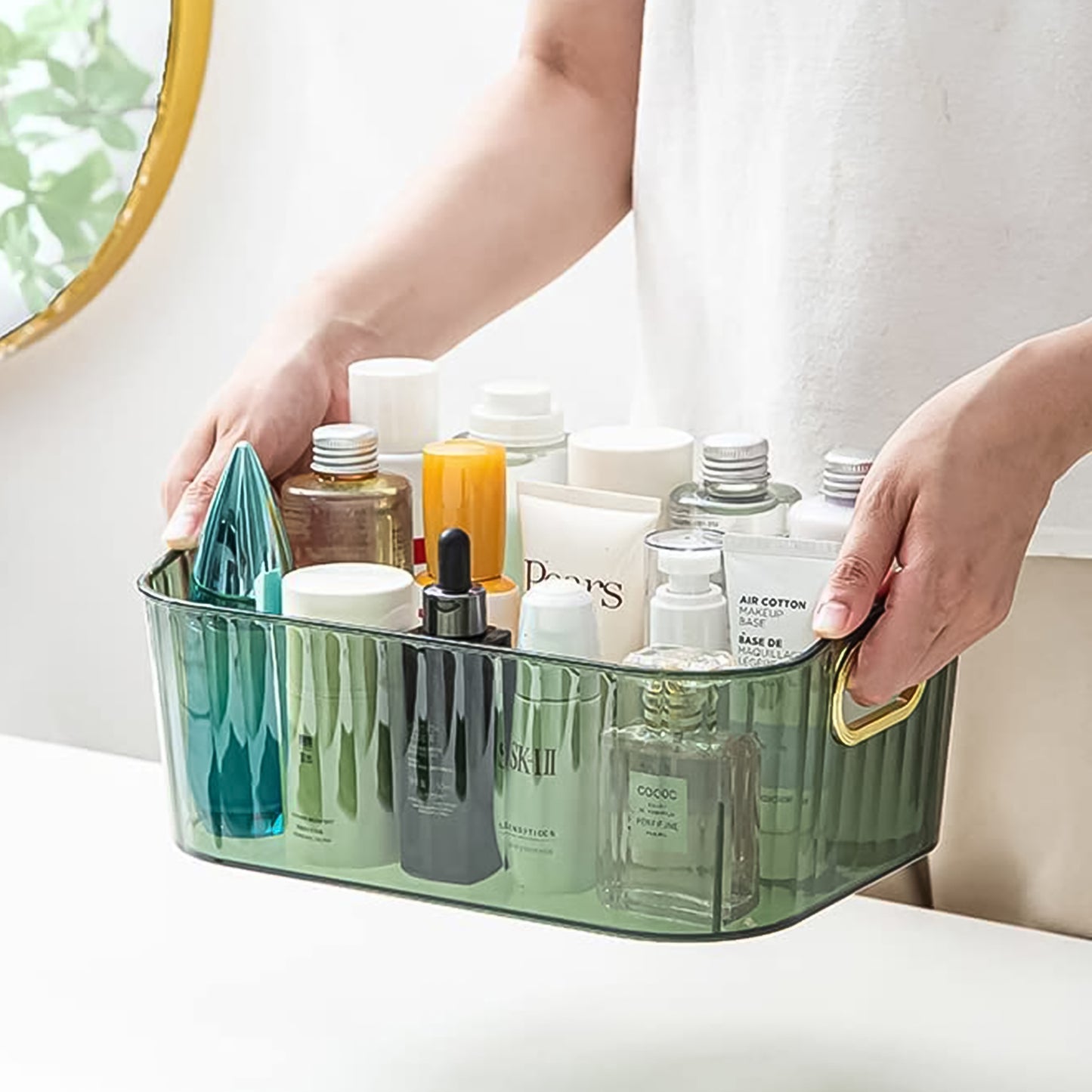 Premium Ribbed Storage Basket  Organizer Box - Primesmart
