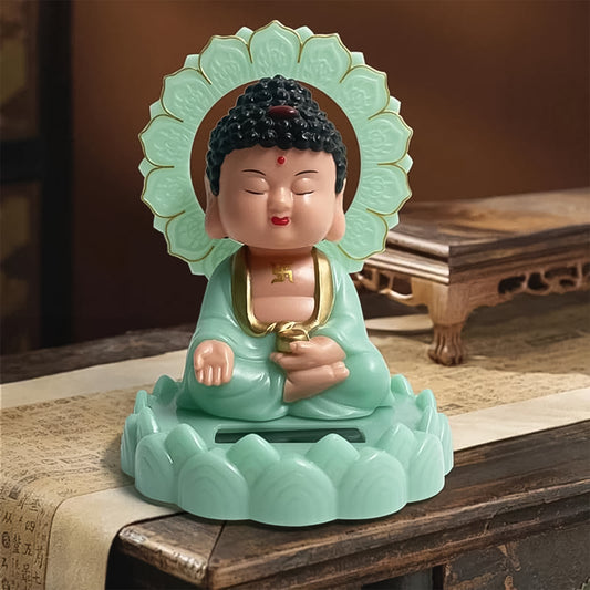 Solar Powered Moving Head Buddha Statue - Primesmart