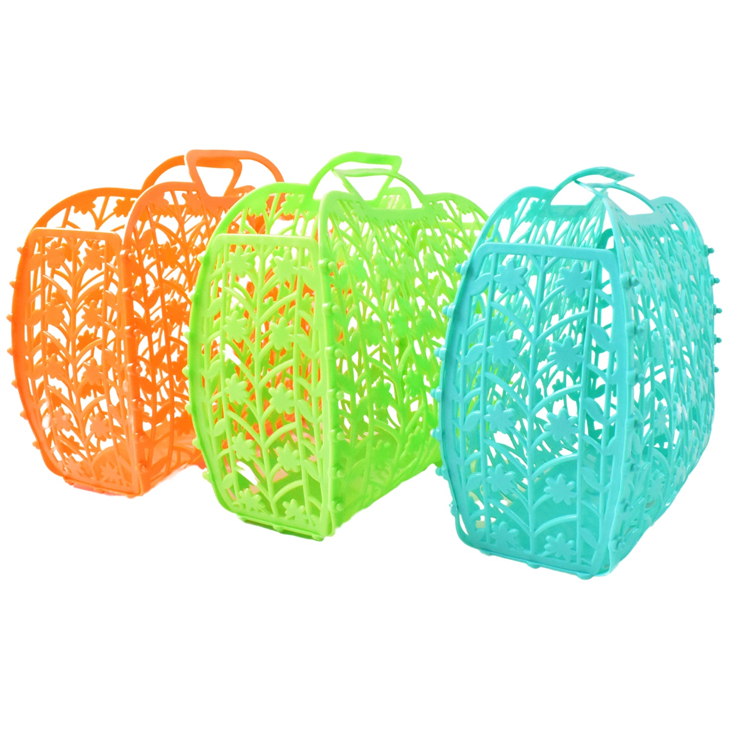 Plastic Foldable Basket Bag - Primesmart