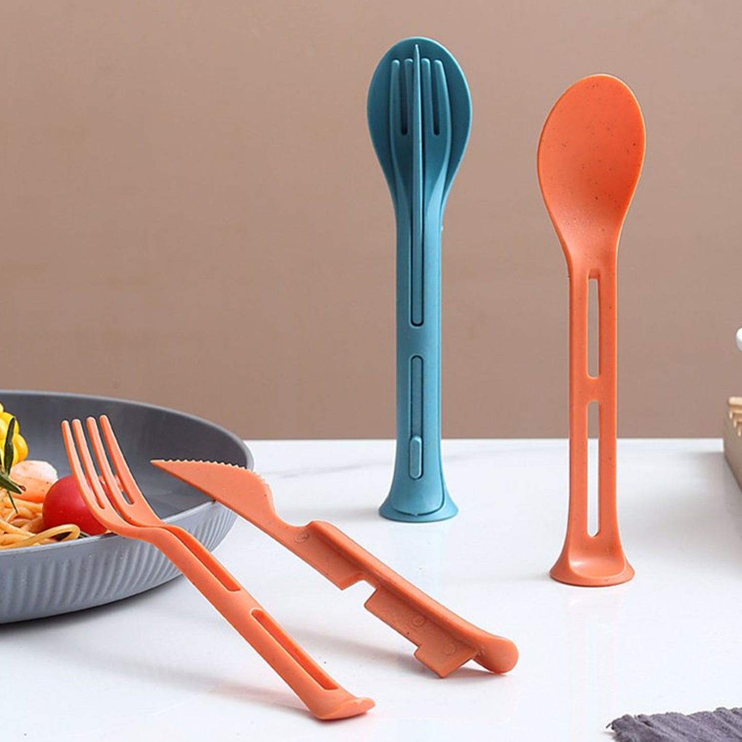 3 In 1 Spoon Knife Forks Tableware - Primesmart