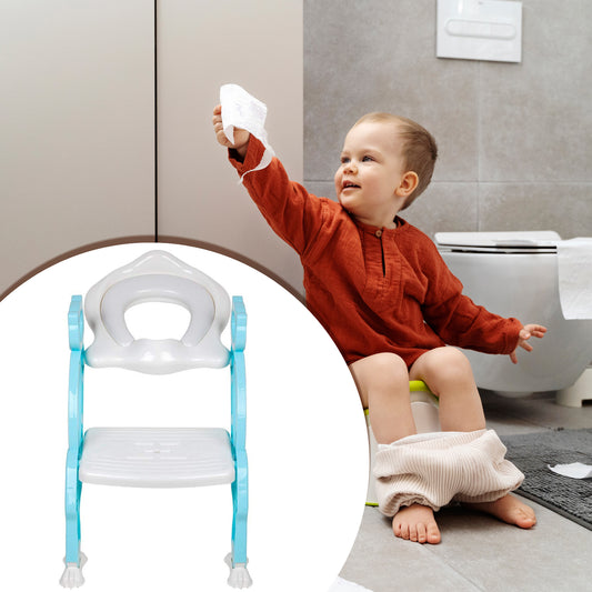 2 In 1 Potty Toilet Seat With Step Stool Ladder Kid - Primesmart