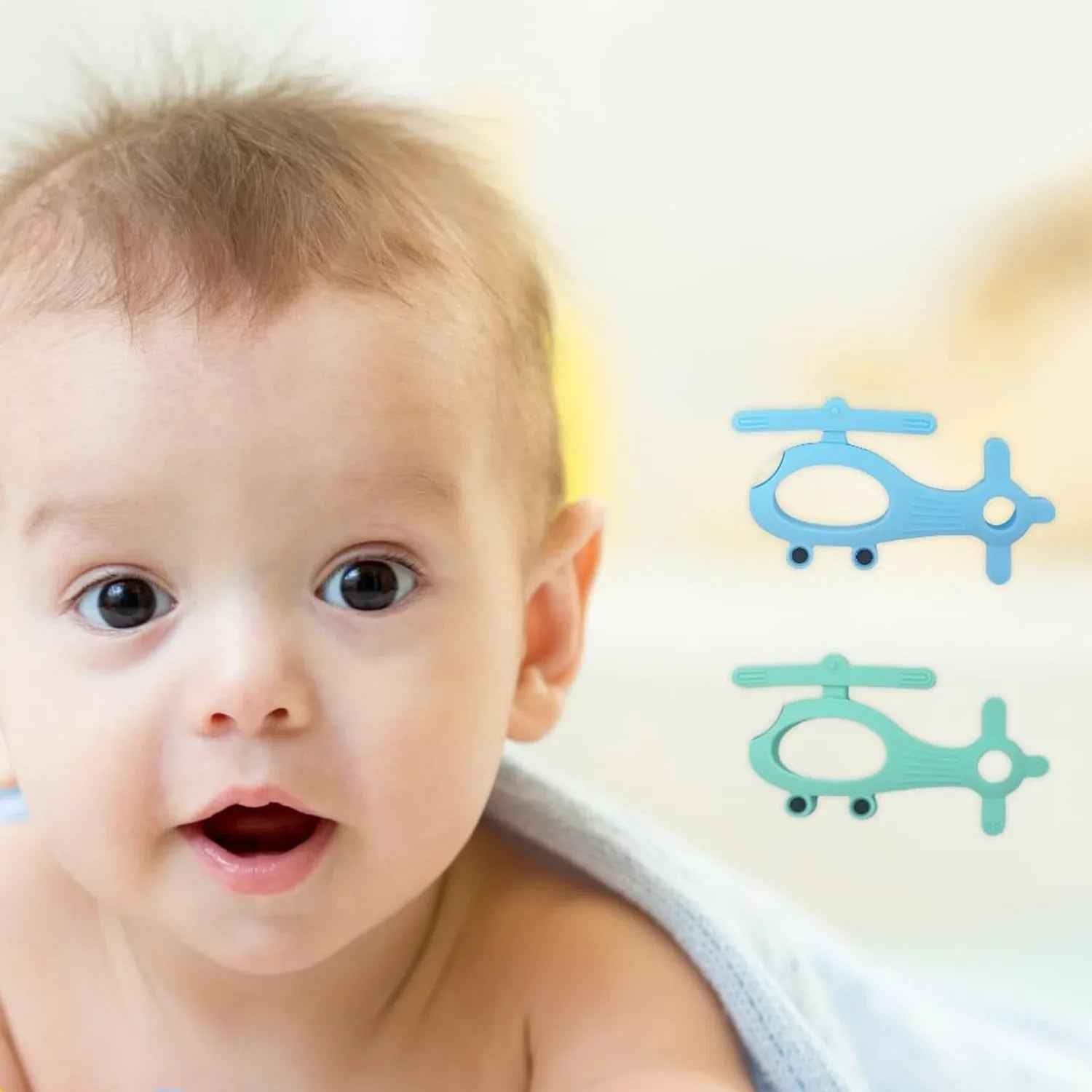 Baby Silicone Helicopter Shape Teether – Perfect Baby Teething Toy