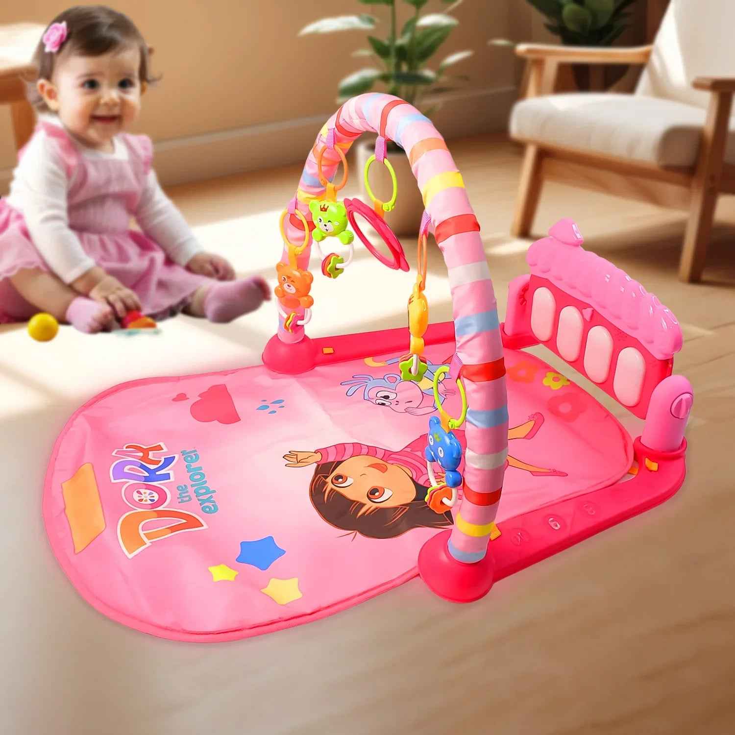 Baby Play Piano Gym Mat for Early Development and Fun