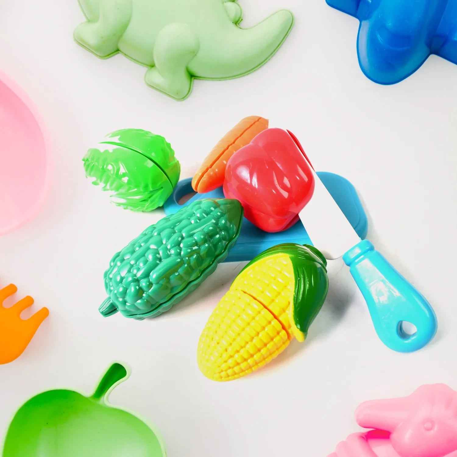 Sliceable Fruits and Vegetables Play Set - Engaging Role Play Toy for Kids
