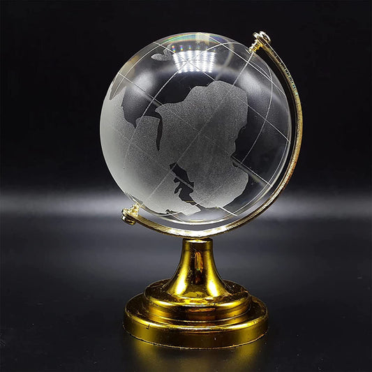 Crystal Globe World Map