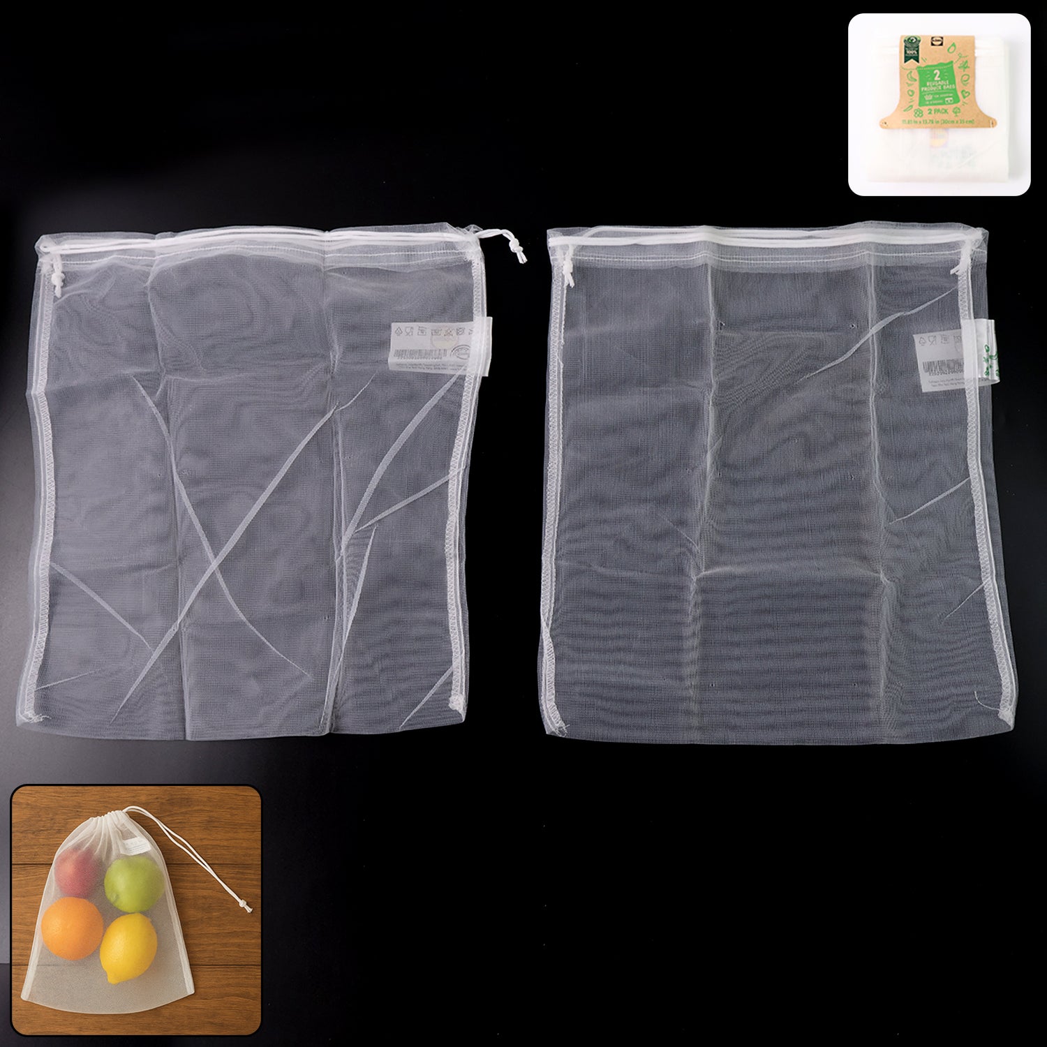 Reusable Mesh Produce Bags - Primesmart