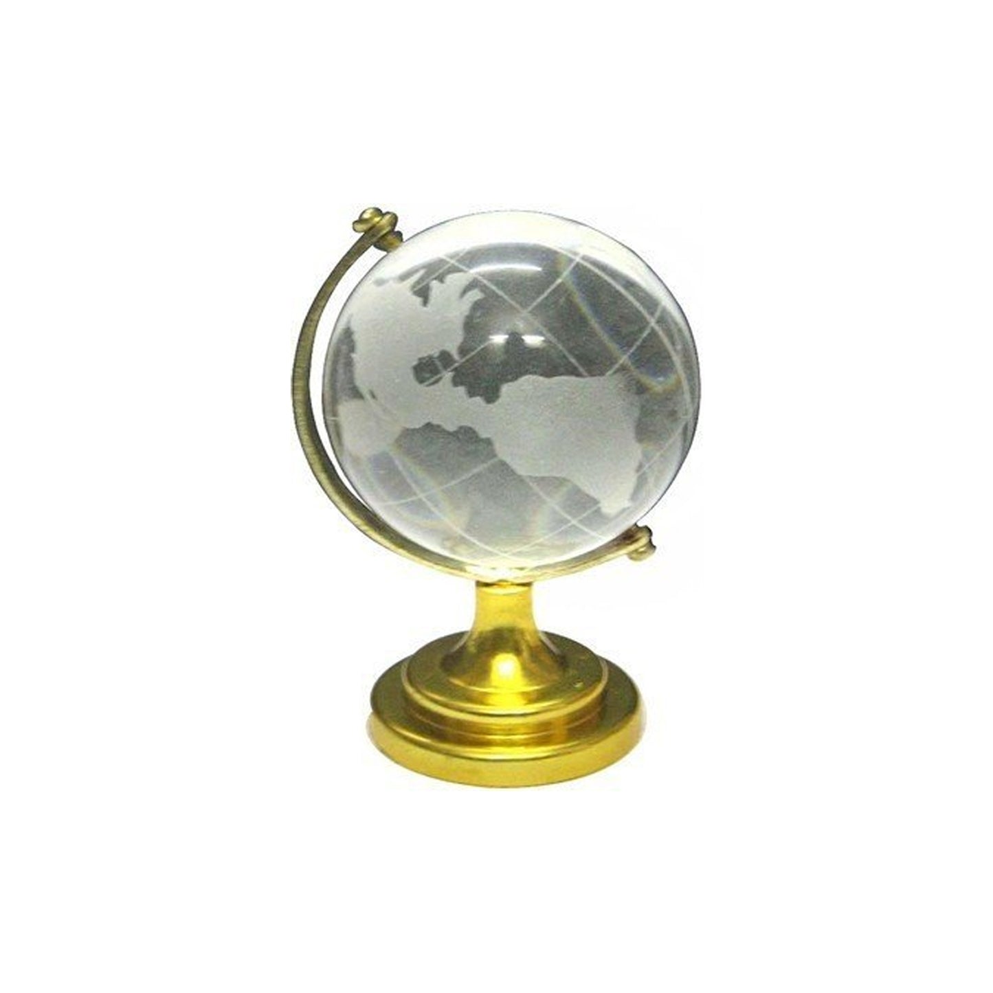 Crystal Globe World Map
