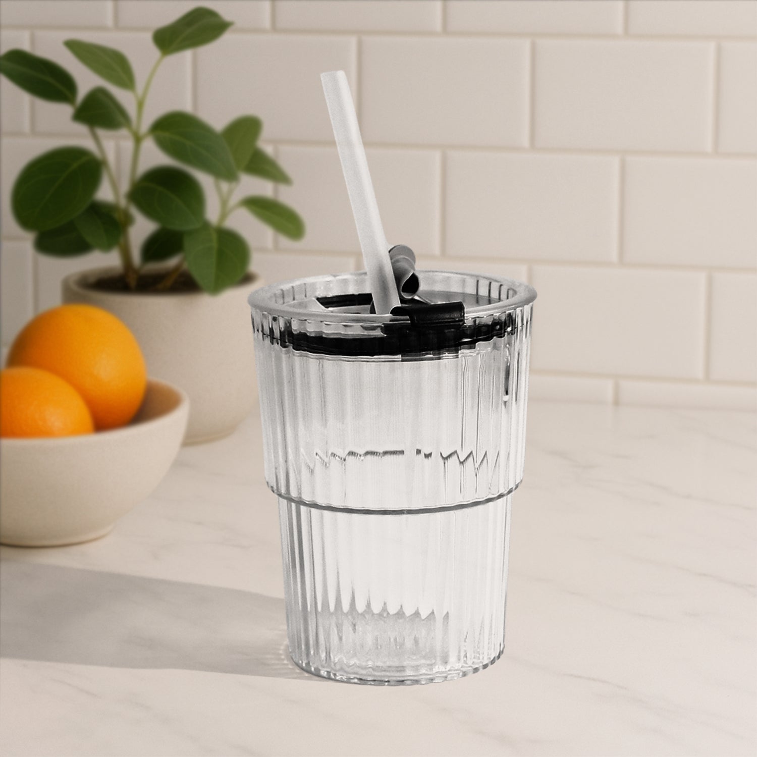 450 Ml Monaco Premium Transparent Plastic Cup - Primesmart