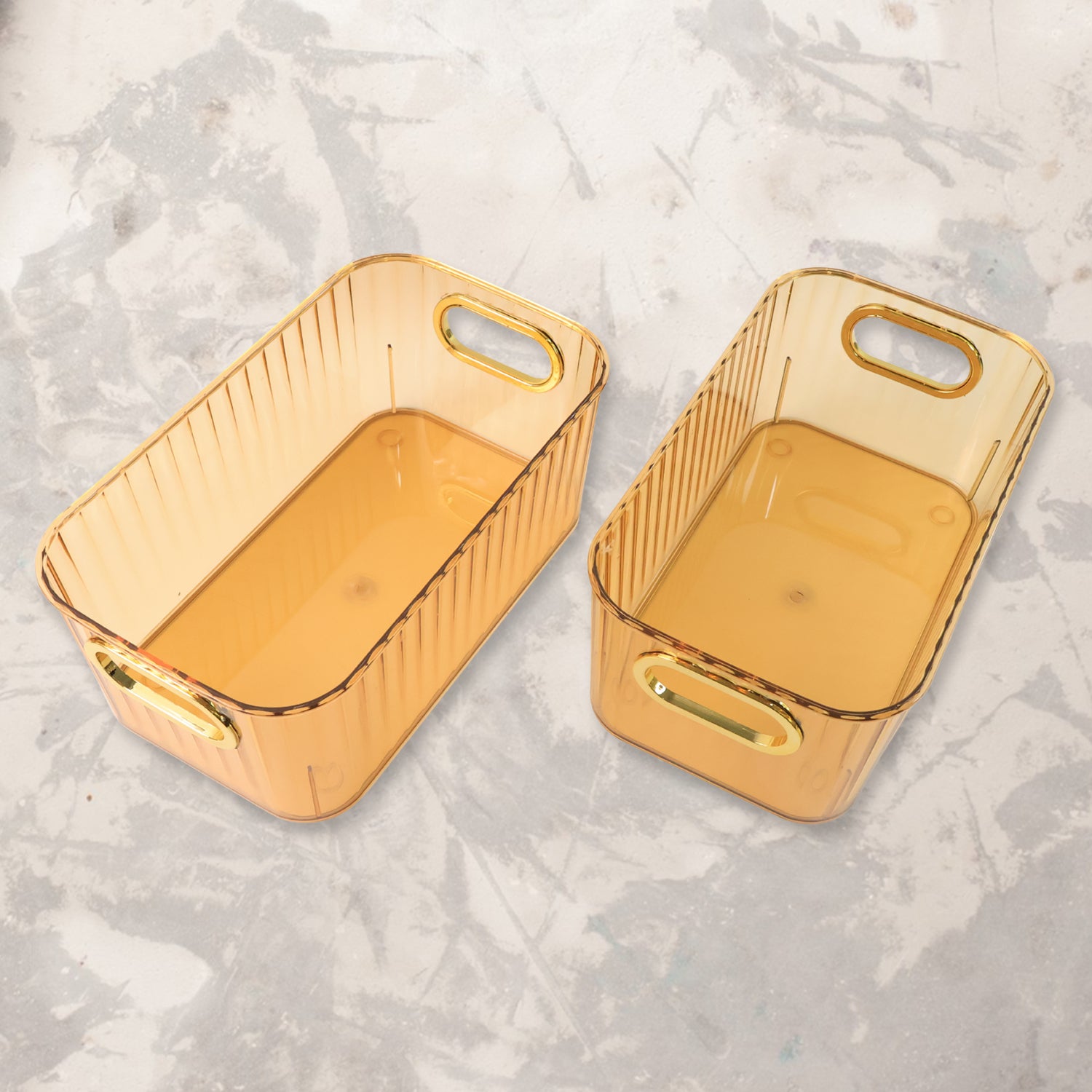Premium Ribbed Transparent Organizer Box - Primesmart